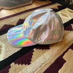 Brand New Holographic Hat! Has An Adjustable Back So It Can Fit Any Head Size. Nike Bucket Hat, Supreme Brand, Blue Jays Baseball, Rainbow Holographic, Nfl Hats, Black Trucker Hat, Red Sox Baseball, Space Cowboy, Orange Hats