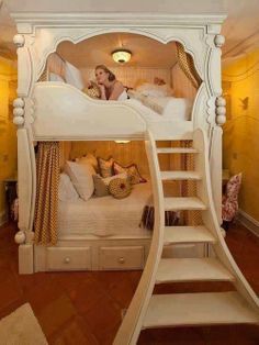 ! Princess Bunk Beds, Traditional Bed, Bedrooms Ideas, Kid's Bedroom, Traditional Bedroom, Cool Beds, My Dream House