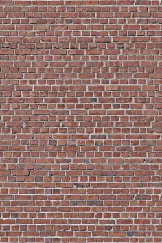 a red brick wall is shown with no mortar