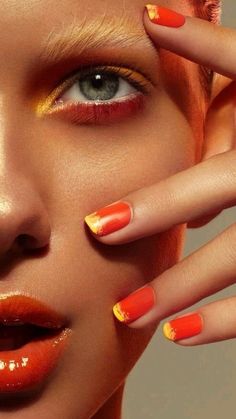 Editorial Make-up, Beauty Dish, Orange Makeup, Trendy Makeup, Beauty Shoot, Beauty Shots, Makeup Photography, Creative Hairstyles