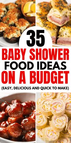 baby shower food ideas on a budget easy, delicious and quick to make for the whole family