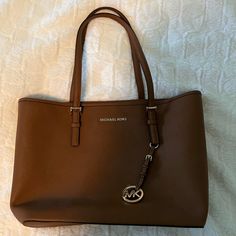 Michael Kors Tote New With Tags! Dust Bag Not Included. No Flaws Bag And Handles Are A Little Bent From Storage But Can Be Bent Back To Original Shape With Use. Michael Kors Tote Bag, Michael Kors Tote Bags, Michael Kors Bag, Tote Bags, Camel, Dust Bag, Handles, Michael Kors, Tote Bag