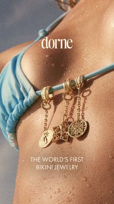 Don't just blend in, express your unique style with Dorne's swimwear jewelry.✨ Fully customizable✨ Waterproof✨ Hypoallergenic✨ Tarnish-resistant Cool Summer Jewelry, Bathing Suit Jewelry, Summer 2024 Jewelry Trends, Swimwear 2024 Trends, Bali Swimwear, Creative Swimwear, Swimwear Jewelry, Summer Jewelry Aesthetic, Swimwear Branding