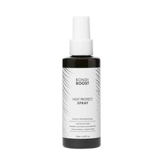 A lightweight, aloe-based multi-use spray that protects the hair against heat damage and future hot tool induced breakage. This spray also smooths down and coats the hair cuticle, so hair looks and feels sleek & soft after styling. CLINICAL CLAIMS: Protects hair up to 450°F* Clinically proven to improve split ends by 86% after 1 use* Clinically proven to smooth & coat cuticles after 1 use without weighing down hair*** HOW TO USE: Use on damp or dry hair prior to drying or styling with hot tools. Bondi Boost, Heat Protectant Spray, Best Hair Dryer, Heat Styling, Heat Protectant, Sodium Chloride, Makeup And Skincare, Styling Hair, Curl Cream