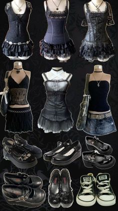 Lila Party, Types Of Clothes, Clothes And Shoes, Gothic Outfits, Goth Outfits, Edgy Outfits