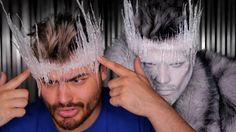 Hot Glue Crown Diy, Ice Queen Crown Diy, Ice Crown Diy, Ice Queen Crown, Ice Makeup, Ice Crown, Snow Queen Costume, Ice Queen Costume, Karneval Diy