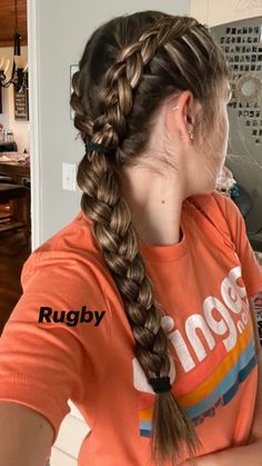 Simple Volleyball Hairstyles, Tennis Hairstyles, Cornrows Ideas, Sunkissed Hair, Cute Volleyball Hairstyles, Cute Sporty Hairstyles, Running Hairstyles, Soccer Hairstyles, Volleyball Hair