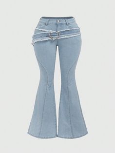 Cute Flair Jeans, Different Jean Styles, Low Rise Bell Bottom Jeans, Bell Bottom Outfit, Flare Jeans Y2k, Blue Flared Jeans, Heart Jeans, Punk Jeans