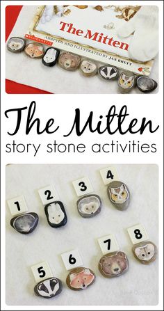 the mitten story stone activities are fun for kids and adults to do with them