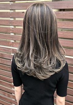 Hair Bayalage, Dark Grey Hair Color, Bayalage Highlights, Best Hair Color, Ash Hair