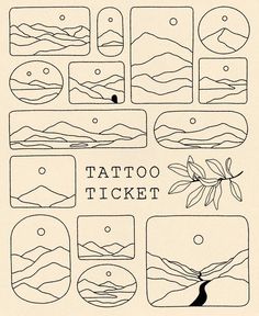 the instructions for how to make a tattoo ticket