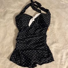 Reposhing This Item I Purchased From @Ashley_napalm. Love This, But It's Just Not Quite The Right Size. Questions? Leave A Comment Below! 1 Pc Swimsuit, Vintage Swimsuit Aesthetic, Vintage Bathing Suits 1950s Retro Swim, Classy Swimsuits For Women, Vintage Bathing Suits 1950s, Goth Swimsuit, Classy Swimsuit, 1950s Swimsuit, One Piece Swimsuit With Shorts