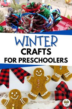 Are you looking for some fun winter crafts for your preschool students? The temperatures are dropping, which means winter is on its way. Depending on where you live, you might spend a bit more time inside, which means it's the perfect opportunity to explore fun arts and crafts projects! Winter Crafts Preschool, Polar Bear Craft, Fun Winter Crafts, Pine Cone Christmas Tree, Burlap Christmas Tree, Snow Theme, Lacing Cards, Fun Arts And Crafts, Bear Crafts