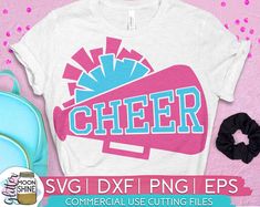 cheer svg dxf png eps example cut file for cricut