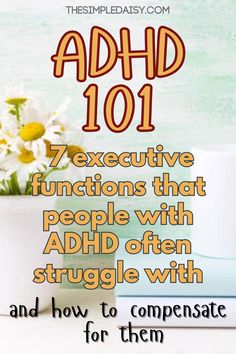 Here are the 7 executive functions most affected by ADHD and how to compensate for them. Take a look at each of these 7 executive functions as they relate to staying organized at home. Find out which executive functions you struggle with the most and learn how to compensate for them so you can stay organized and get things done. Executive Functions, Parenting Knowledge, Executive Functioning, Get Things Done, Medical Knowledge, Mental And Emotional Health, Caregiver, Stay Organized, Emotional Health