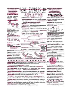 a pink and black poster with the words gene expression written in different languages on it