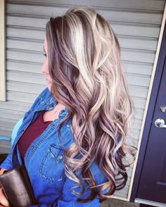 Blonde With Plum Lowlights, Blonde With Lowlights Underneath, Best Hair Colors For Cool Summer, Unique Blonde And Brown Hair Color Ideas, Hairstyles Long Hair Ponytail, Blonde Hair On Top Dark Underneath, Blonde And Burgundy Hair, Blonde Hair With Dark Underneath, Hair Brown And Blonde