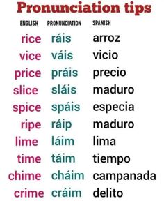 the words in different languages are shown