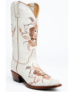 Shyanne Women's Sloane Western Boots - Snip Toe, White Bridal Cowboy Boots, Wedding Cowboy Boots, Cute Cowgirl Boots, White Cowgirl Boots, White Cowboy Boots, Bridal Boots, Womens Cowgirl Boots, Boot Barn, Wedding Boots