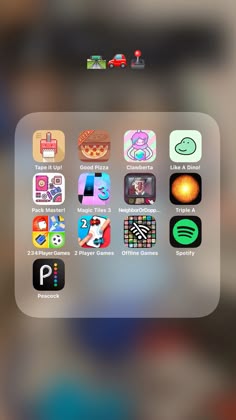 an iphone screen with many different apps and icons on it, including the app icon