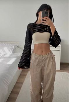 Outfit Amazon Finds, Streetstyle Aesthetic, Crochet Top Outfit, Mode Zara, Pinterest Outfits, Mode Inspiration