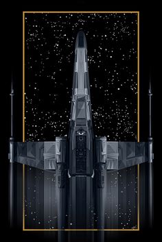 a star wars poster with a fighter jet in the background