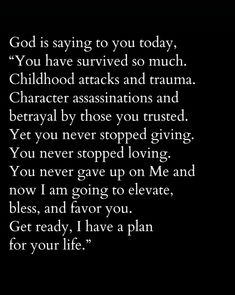 a poem written in black and white with the words god is saying to you today