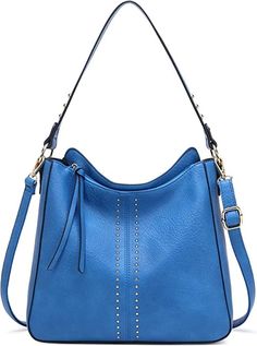 Montana West Hobo Bag for Women Handbags Crossbody Vegan Leather Purse Ladies Chic Shoulder Bag Montana West Handbags, Wallet Fashion, Shoulder Purse, Bag For Women, Leather Purse, Blue Bags