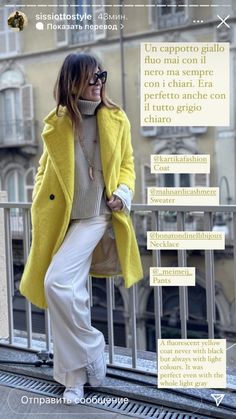 Yellow Blazer Outfit Fall, Outfit Charo, Yellow Coat Outfit Winter, Yellow Coat Outfit, Yellow Blazer Outfit, Spring Coat Outfit, Casual Oufits, Pants Outfit Fall, Best Winter Outfits