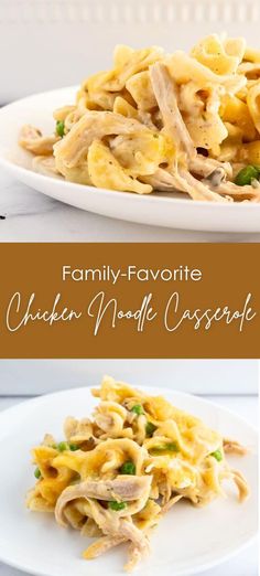 chicken noodle casserole is an easy dinner recipe