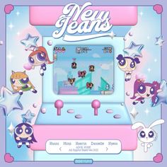 an advertisement for the new year's video game, littlest pet shop with cartoon characters