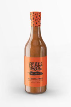 a bottle of hot sauce on a white background