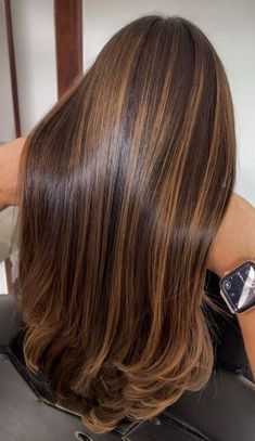 Brown Hair With Caramel, Brown Hair With Caramel Highlights, Rambut Brunette, Brown Hair Looks, Brown Hair Inspo, Hair Color Caramel, Brunette Hair With Highlights, Gorgeous Hair Color, Caramel Hair