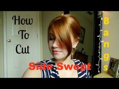 How To Cut Side Bangs Step By Step, How To Cut Side Bangs, Cut Side Swept Bangs, How To Cut Fringe, Cut Side Bangs, Bang Cut, Hairstyles Magazine, Big Hair Rollers, Cut Own Hair