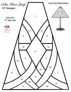 an image of a table lamp that has been cut out to look like a triangle