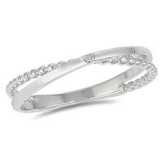 Clear Cubic Zirconia Criss Cross Beaded Infinity Ring .925 Sterling Silver Band White Jewelry Female Size 7 All our silver jewelry is crafted from .925 silver also commonly referred to as sterling silver. Sterling silver is the standard for beautiful high-quality silver jewelry and can not be replicated by lower priced silver plated jewelry. It is 92.5% pure silver, mixed with alloys to add strength and durability to stand the test of time. We promise superior service which includes fast shippin Infinity Ring, Cubic Zirconia Rings, Silver Plated Jewelry, White Jewelry, Sterling Silver Bands, Selling Jewelry, Gold Plated Sterling Silver, Pure Silver, Silver Band