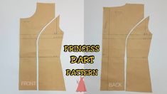 the princess dress pattern is cut out and ready to be sewn on it's back