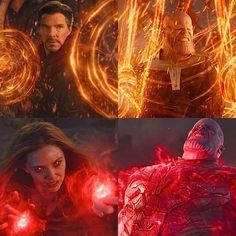 the flash and doctor strange are in this scene from the movie, which is set on fire