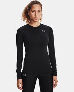 Compression Long Sleeve, Compression Shirt, Compression Shorts, Under Armour Women, Wicks, Shirts For Girls, Under Armour, Long Sleeve Tshirt, Long Sleeve Tops