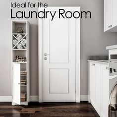 an image of a laundry room with the words ideal for the laundry room on it