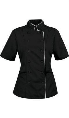 PRICES MAY VARY. Please select the size by the Bust Size NOT by the size chart Double-Breasted 10 Black Buttons Stylish Chef Jacket 2 Patch pocket Lead any kitchen in this comfortable and distinguished chef's jacket. The simple Short Sleeved Women Chef Jacket design is an excellent option for a Ladies chef. This exciting style keeps you cool in the kitchen even when the temperature rises.This sleek design is available 5 different colours. This design is available in sizes XS-XXL The Polyester/Vi Luxury Spread Collar Dress Shirt For Business, Luxury Mandarin Collar Shirt For Workwear, Hospitality Uniform Plus Size, Dress Like A Teacher For Career Day, Dress Up Like A Teacher For Career Day, Luxury Three-piece Suit With Vest For Workwear, Chef Jackets Women, Chef Jackets Design, Women's Chef Jacket