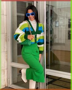 Classy And Colorful Outfits, Outfit Inspo Color Combo, Bright Colorful Outfits For Women, Chic Creative Outfits, Colorful Office Wear Women, Edgy Colourful Outfits, Bold Colorful Fashion Street Styles, Winter Outfits Bright Colors, Colourful Fall Fashion