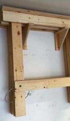 Modern floating desk solution Sawhorse Plans, Folding Sawhorse, Wood Shop Projects, Free Woodworking Plans, Beginner Woodworking Projects, Diy Wood Projects Furniture, Wood Working For Beginners, Woodworking Furniture, Woodworking Projects Diy