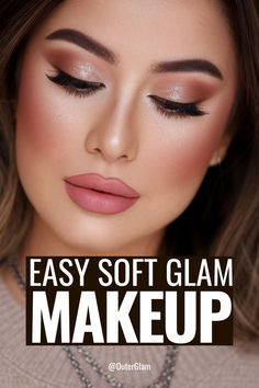 When you're struggling to find the perfect balance between natural and glamorous makeup, if you want to achieve that effortless polished look, this is exactly what you need. Discover essential soft glam techniques that enhance your features naturally, helping you create a flawless, camera-ready appearance in minutes. Easy Soft Glam Makeup, Makeup Steps, Makeup Step By Step, Glamorous Makeup