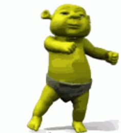 an animated image of a baby in diapers