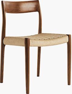 Møller Model 77 Side Chair, Woven Seat – Design Within Reach Conference Table Chairs, Table Chairs, Chair Height, Seat Design, Wood Dining Chairs, Chair Bench, Conference Table, Raw Wood, Design Within Reach