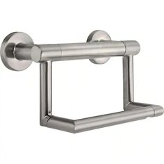 a stainless steel toilet paper holder