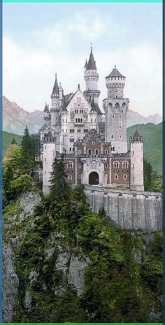 an image of a castle on top of a mountain