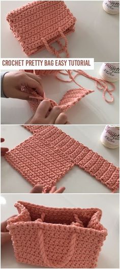 crochet pretty bag easy to make