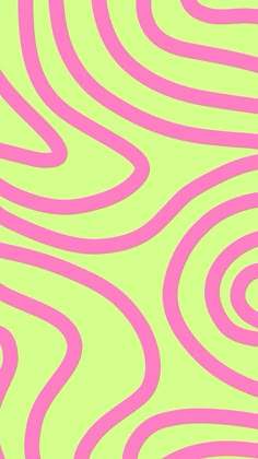 an abstract pink and green background with wavy lines